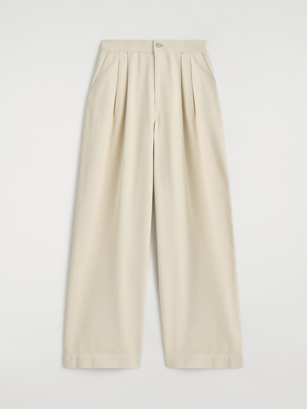 NWT COS wide high waisted jeans in cream